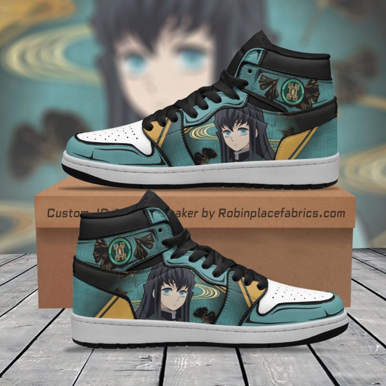 Muichiro Tokito Kimetsu No Yaiba Jordan 1 High Sneakers