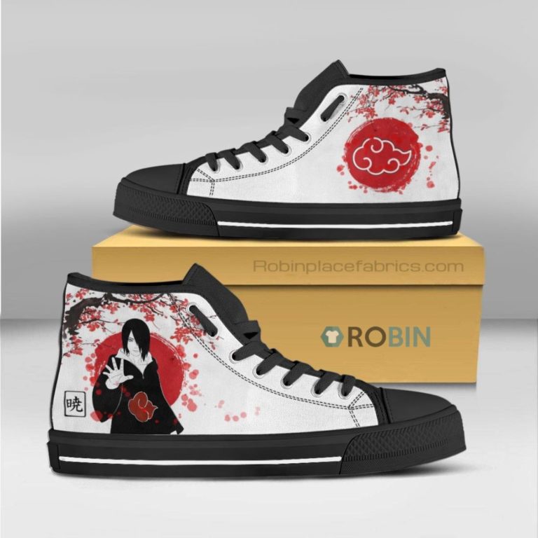 Akatsuki Nagato Naruto-Anime High Top Canvas Shoes (Kid and Adult size available)