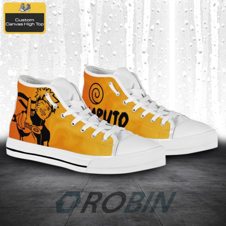 Naruto Anime High Top Canvas Shoes