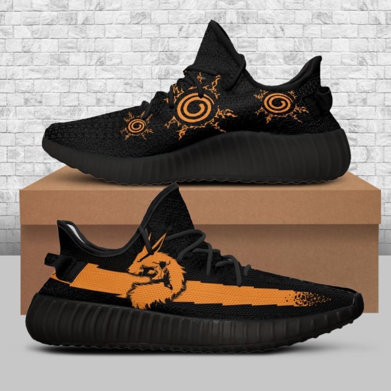 Naruto Kurama Mode Naruto Custom Yeezy Shoes