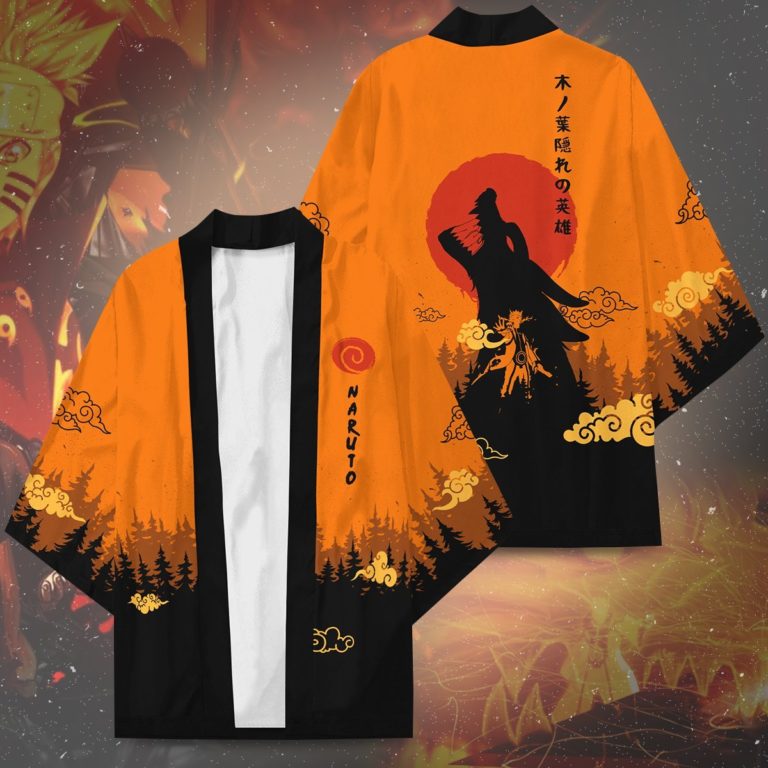 Naruto Kyubi AOP Kimono Cardigan