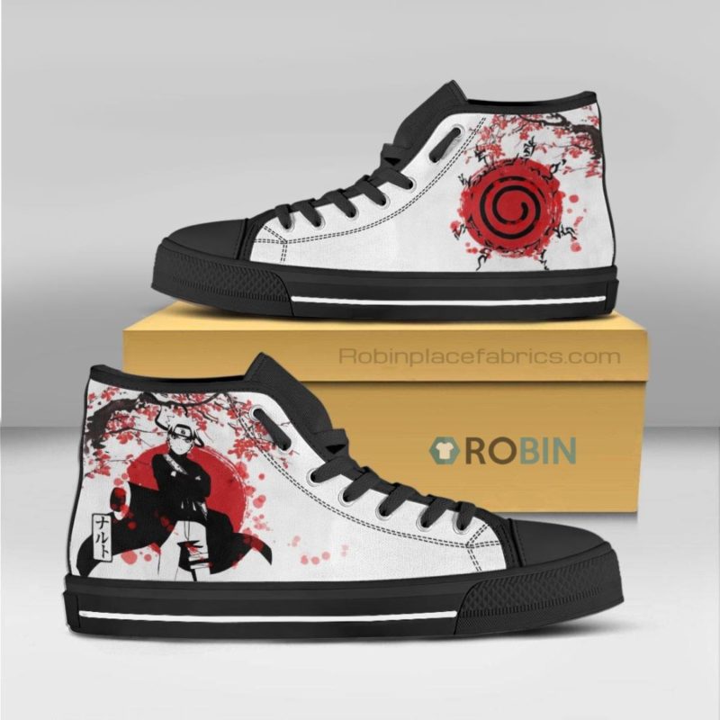 Naruto Naruto Anime Custom Canvas High Top Shoes - RobinPlaceFabrics