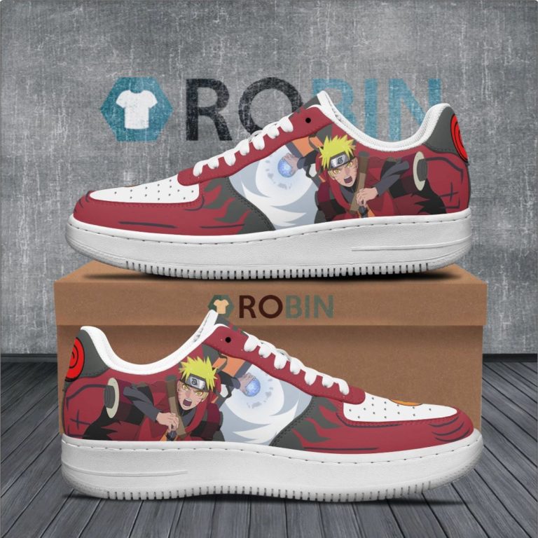 Naruto Sage Mode Air Force 1 Sneakers Custom Naruto Anime Shoes