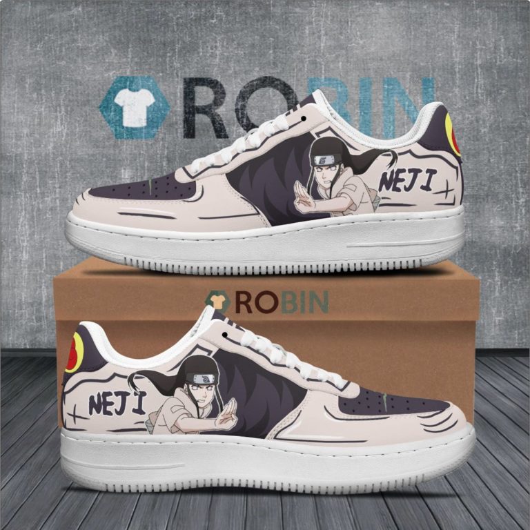 Neji Hyuga Air Force 1 Sneakers Custom Naruto Anime Shoes