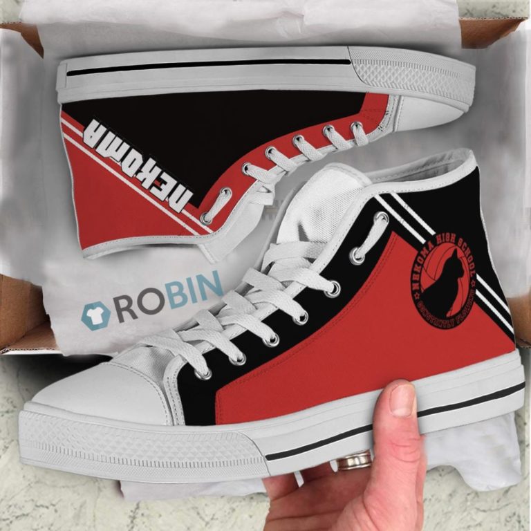 Nekoma Symbol Haikyuu Anime Canvas High Top Shoes