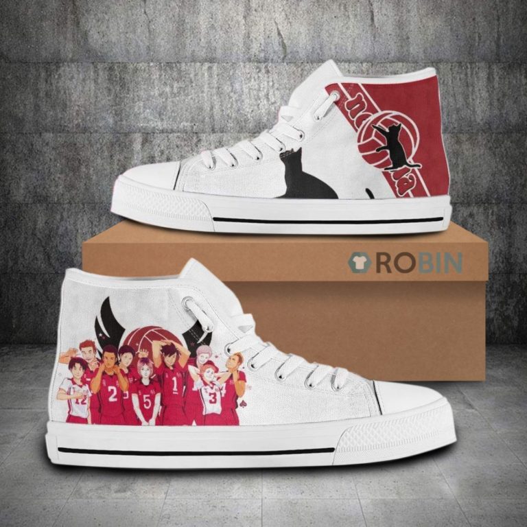 Nekoma Team Members Haikyu Anime Canvas High Top Shoes (Kid and Adult size available)