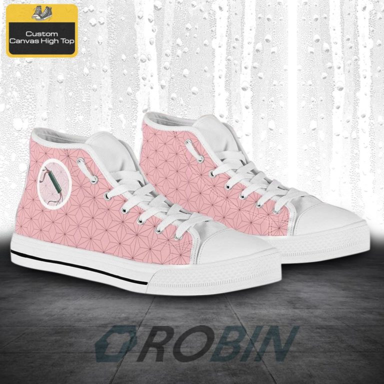 Nezuko Demon Slayer Anime High Top Canvas Shoes