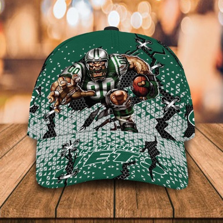 NFL New York Jets Mascot 3D Print Cap, Hat