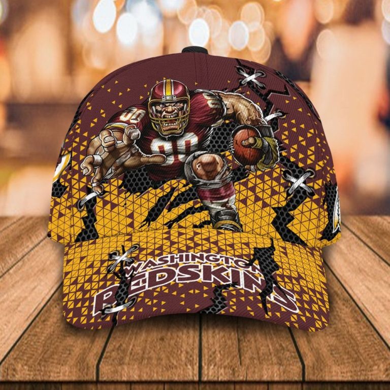 NFL Washington Redskins Mascot 3D Print Cap, Hat