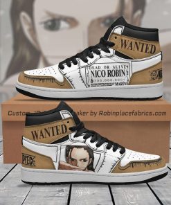 Nico Robin Wanted Custom Jordan 1 Sneakers