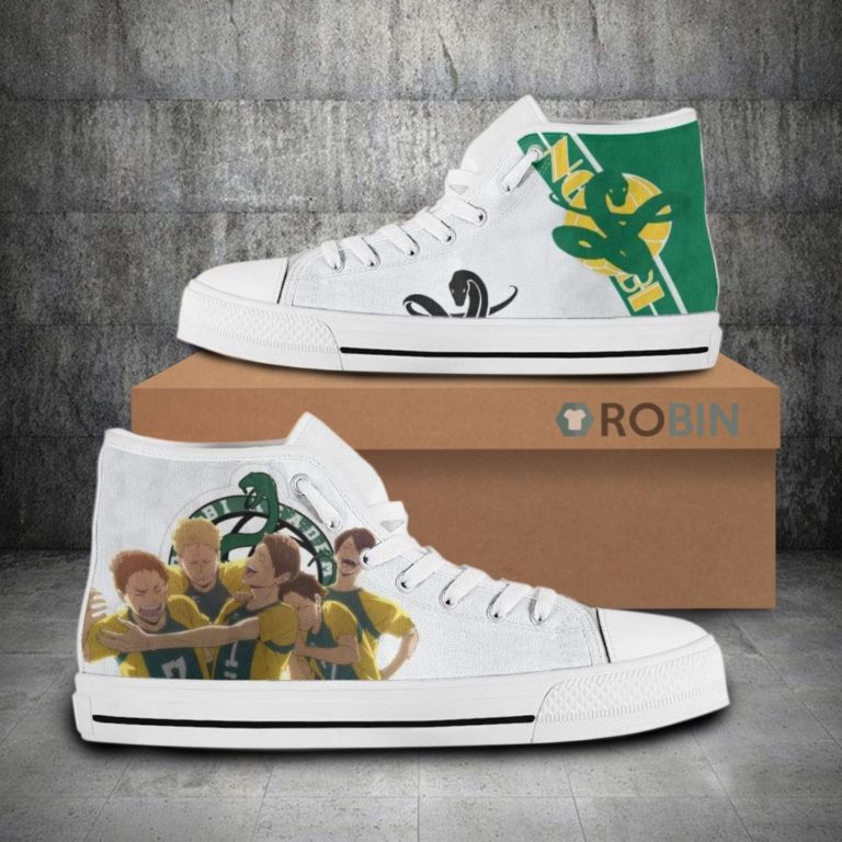 Nohebi Team Members Haikyu!! Anime Canvas High Top Shoes