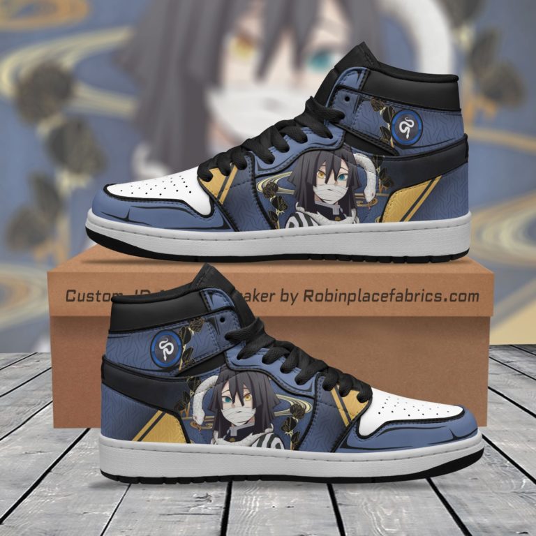 Obanai Iguro Kimetsu No Yaiba Jordan 1 High Sneaker