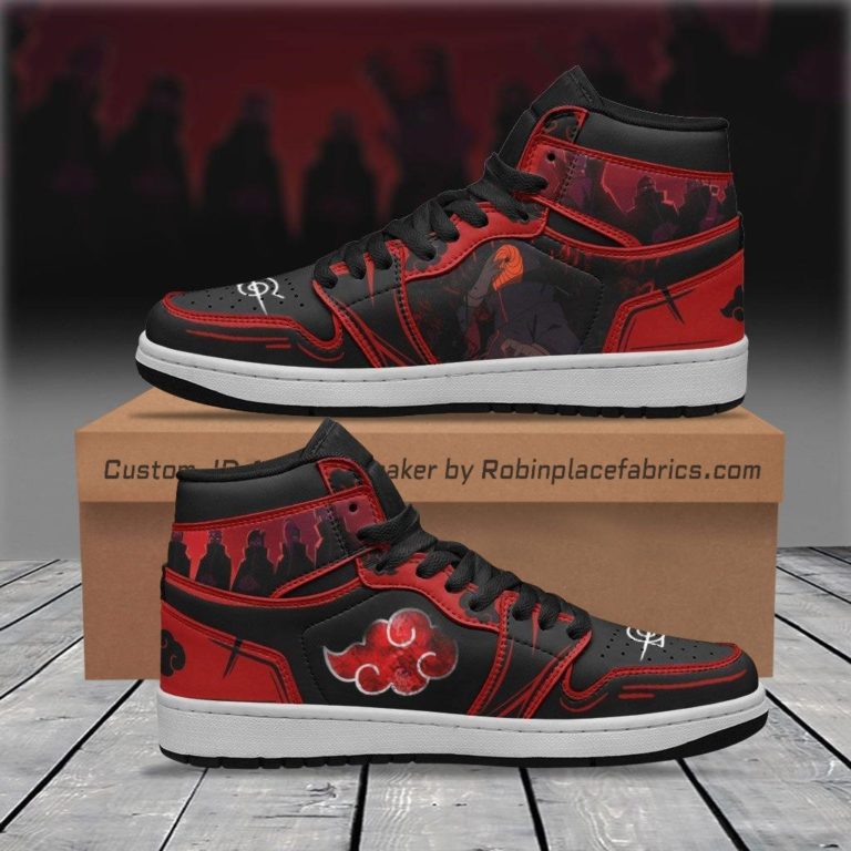Obito Akatsuki JD Sneakers Custom Naruto Anime Shoes
