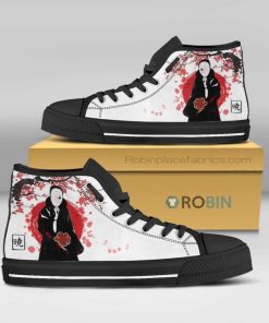 Obito Akatsuki Naruto Anime Canvas High Top Shoes