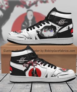 Obito Uchiha Sneakers Custom Naruto Anime Shoes Cherry Blossom Style Obito Uchiha Sneakers Custom Naruto Anime Shoes Cherry Blossom Style