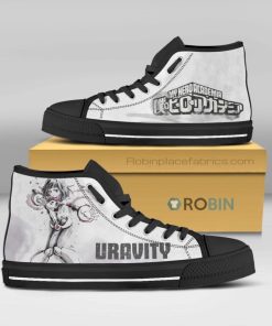 Ochaco Uraraka My Hero Academia Water Color Anime Canvas High Top Shoes