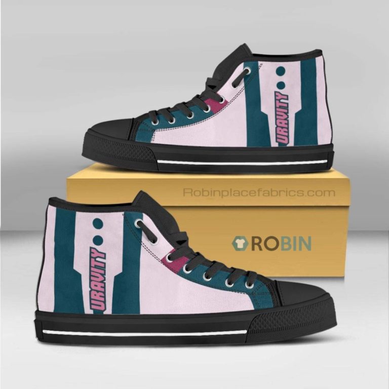 Ohaco Uraraka My Hero Acadamia Anime Canvas High Top Shoes