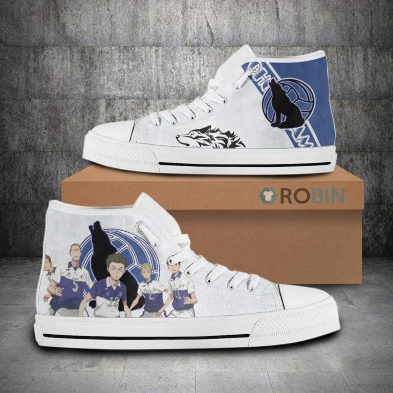 Ohgiminami Team Members Haikyuu!! Anime Canvas High Top Shoes (Kid and Adult size available)