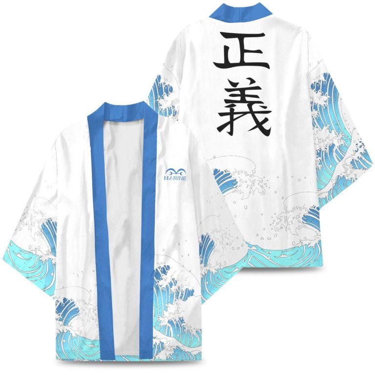 One Pice Marines Jacket AOP Kimono Cardigan