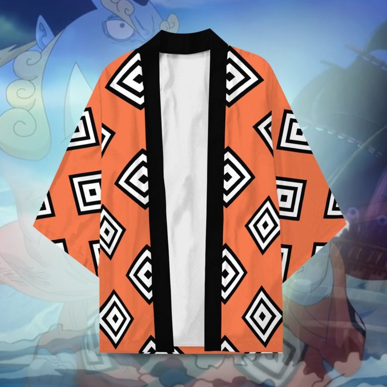 One Piece Jinbe All Over Print Kimono Cardigan