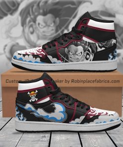 One Piece Monkey D Luffy Gear 4 Sneakers Anime Jordans One Piece Monkey D Luffy Gear 4 Sneakers Anime Jordans