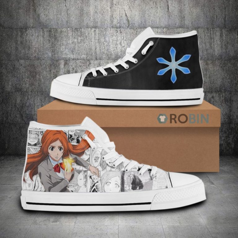 Orihime Inou Bleach Anime Mixed Manga Canvas High Top Shoes