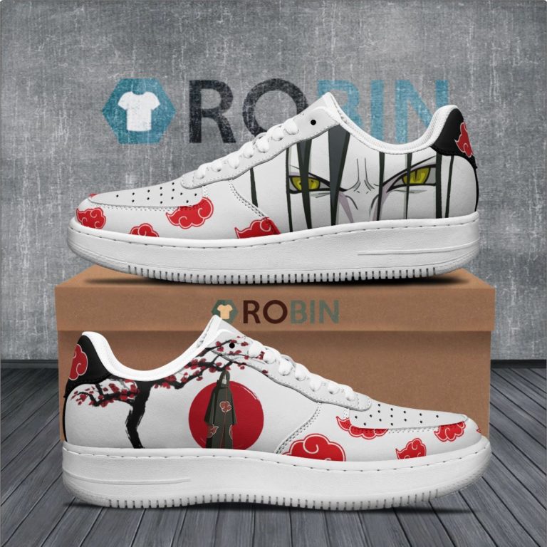 Orochimaru Akatsuki Nike Air Force 1 Sneakers Custom Naruto Anime Shoes