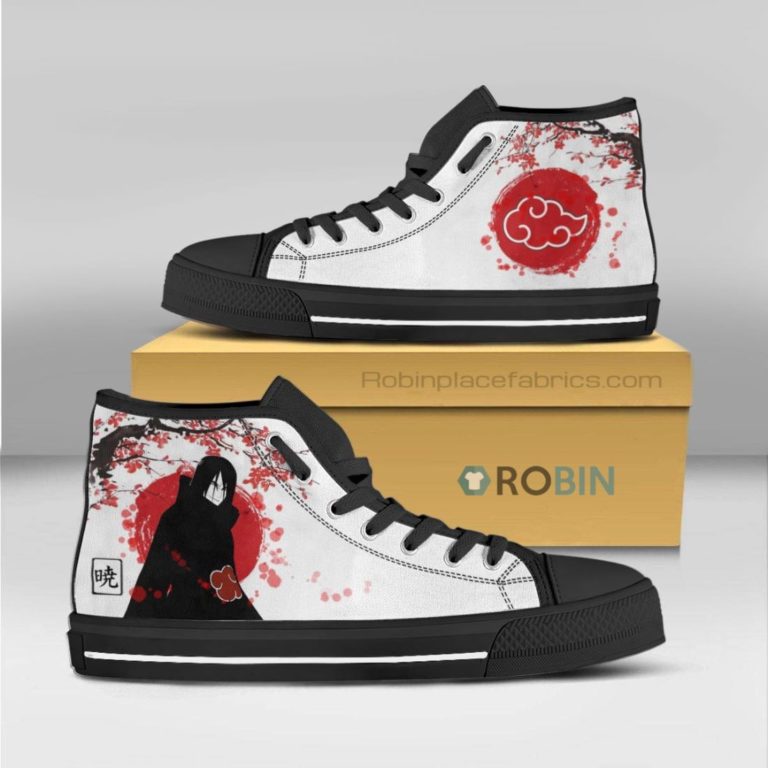 Orochimaru Akatsuki Naruto Anime Canvas High Top Shoes (Kid and Adult size available)