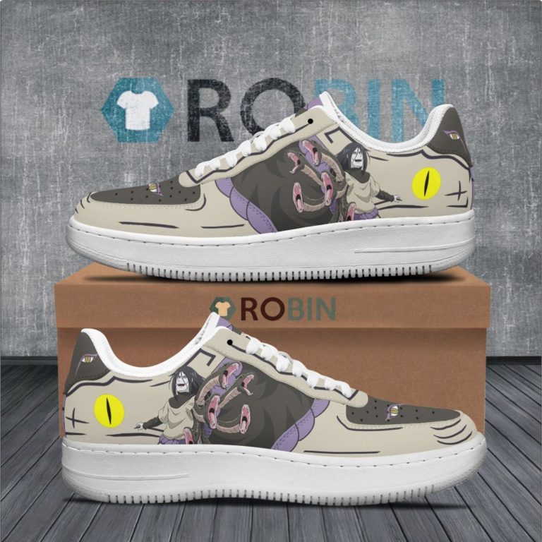 Orochimaru Sannin Air Force 1 Sneakers Custom Naruto Anime Shoes