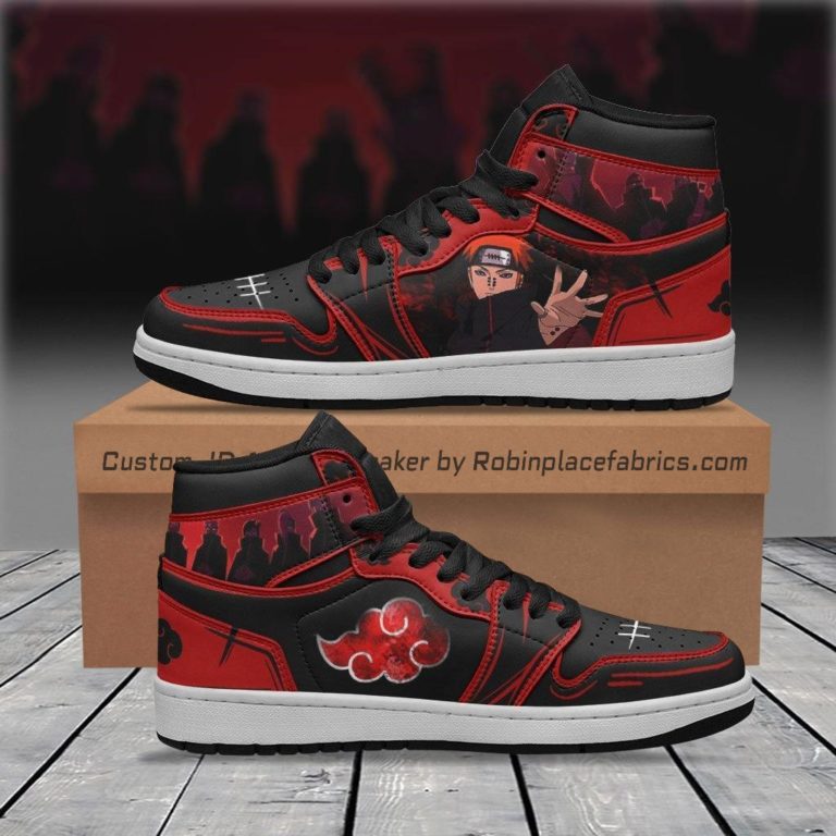Pain Akatsuki JD Sneakers Custom Naruto Anime Shoes