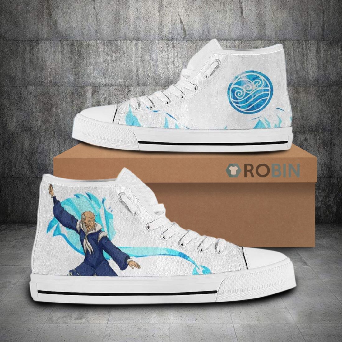 Pakku Avatar The Last Airbender Anime Canvas High Top Shoes ...