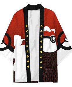 Pokeball All Over Print Kimono Cardigan