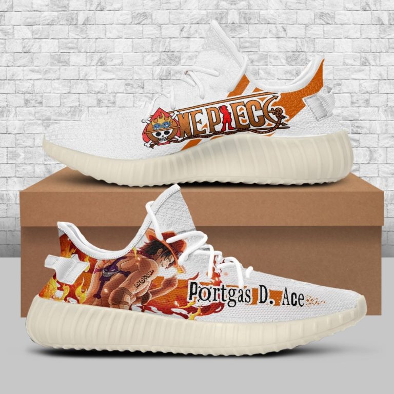 Portgas D Ace Shoes One Piece Custom Yeezy Shoes