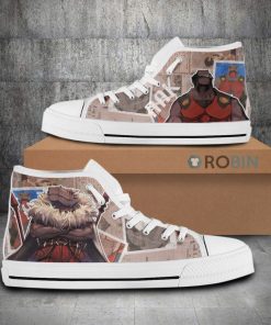 Rak Wraithraiser Tower of God Anime Canvas High Top Shoes (Kid and Adult size available)