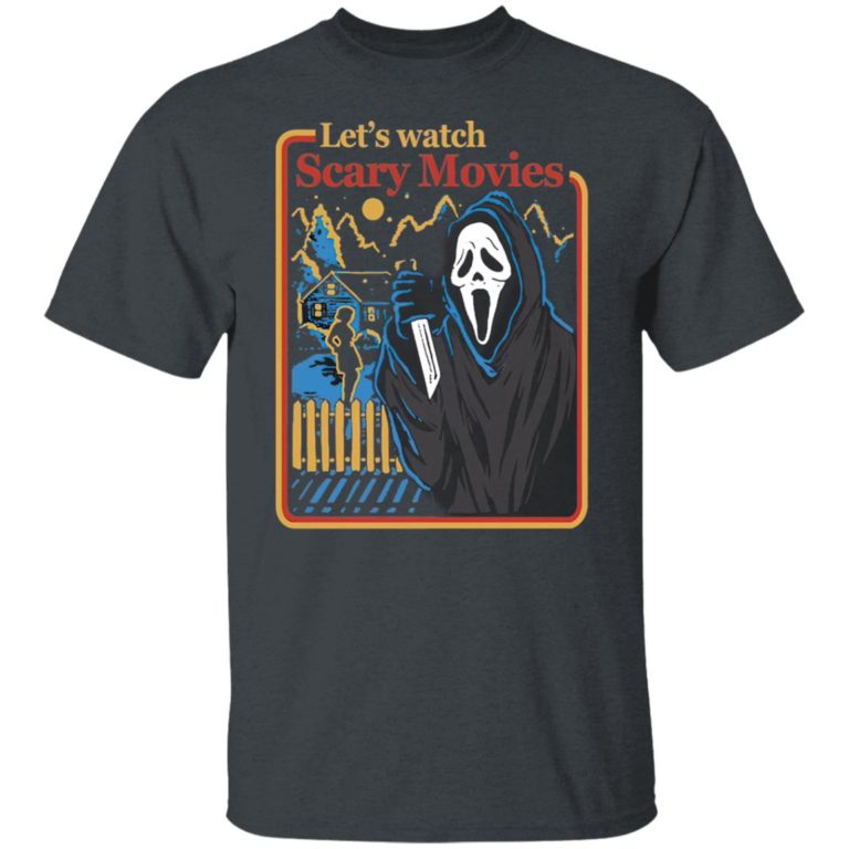 Lets Watch Scary Movies Scream Halloween Horror Movie T-Shirt, LS, Hoodie