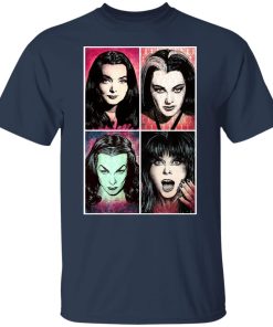 Scream Queens Morticia Addams Lily Munster Vampira Elvira Dark Horror Gothic Halloween T-Shirt, LS, Hoodie