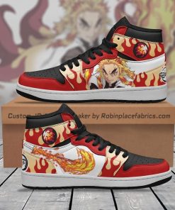 Rengoku Breathing Style Sneakers Demon Slayer Custom Anime Shoes