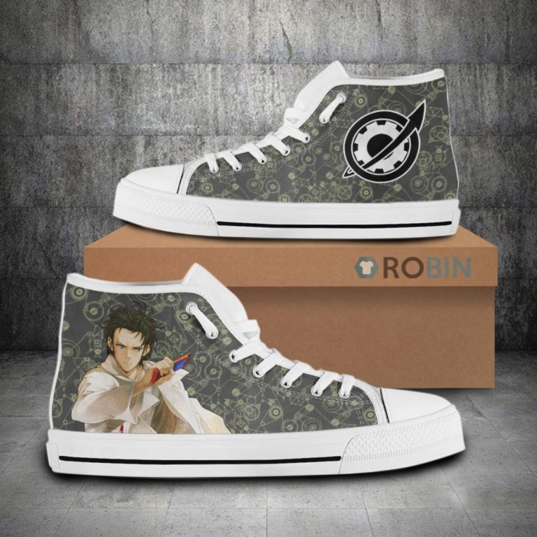 Rintaro Okabe Steins;Gate Anime Canvas High Top Shoes