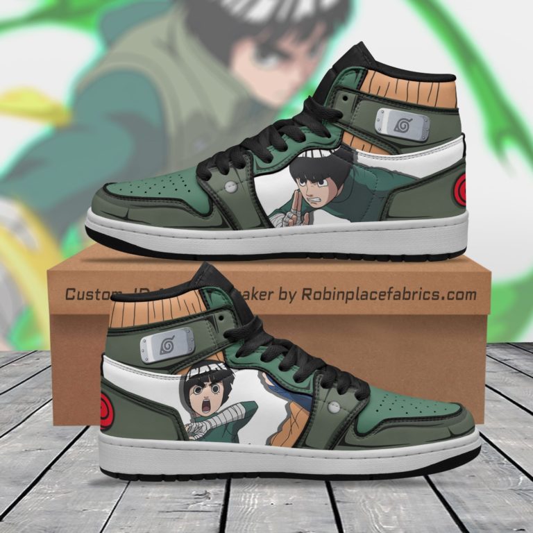 Rock Lee JD Sneakers Custom Naruto Anime Shoes