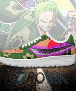 Roronoa Zoro One Piece Custom AF 1 Sneakers
