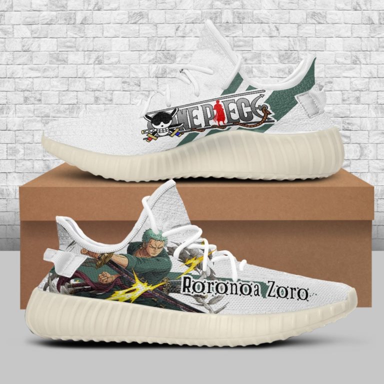 Roronoa Zoro Shoes One Piece Custom Yeezy Shoes