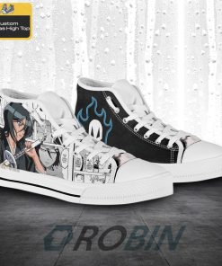 Rukia Kuchiki Bleach Anime Mixed Manga Canvas High Top Shoes
