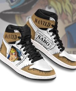 Sabo One Piece Wanted Jordan 1 High Sneakers Sabo One Piece Wanted Jordan 1 High Sneakers