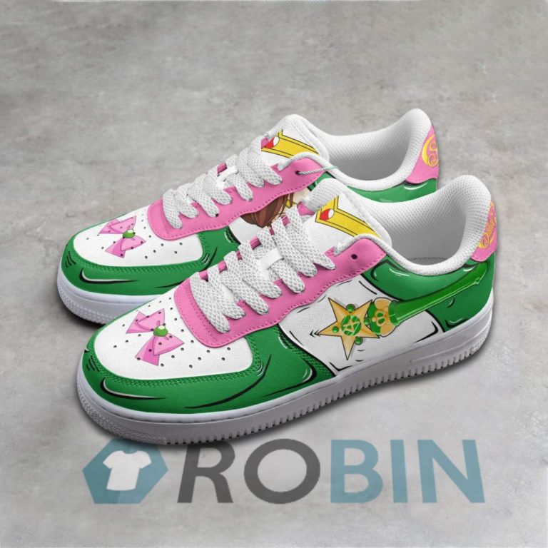 Sailor Jupiter Air Force 1 Sneakers Custom Sailor Moon Anime Shoes