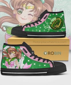 Sailor Jupiter Sailor Moon Anime Canvas High Top Shoes