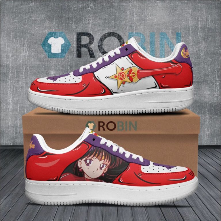 Sailor Mars Air Force 1 Sneakers Custom Sailor Moon Anime Shoes