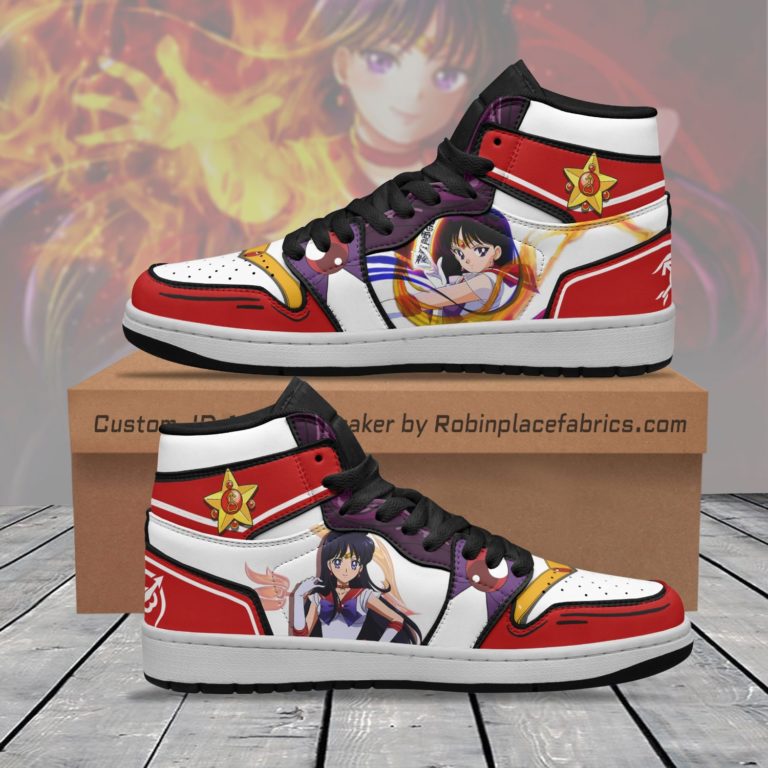 Sailor Mars JD 1 Sneakers Unique Custom Anime Sailor Moon Shoes