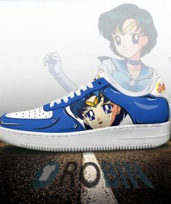Sailor Mercury Air Force 1 Sneakers Custom Sailor Moon Anime Shoes