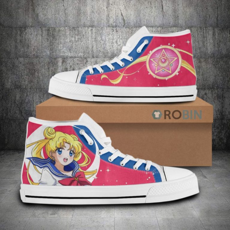Sailor Moon Anime Gift Sailor Moon Canvas High Top Shoes