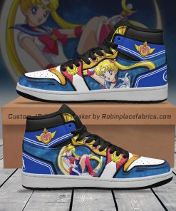 Sailor Moon JD 1 Sneakers Unique Custom Anime Sailor Moon Shoes Sailor Moon JD 1 Sneakers Unique Custom Anime Sailor Moon Shoes